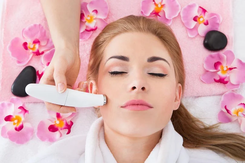 Woman Getting Microdermabrasion Treatment